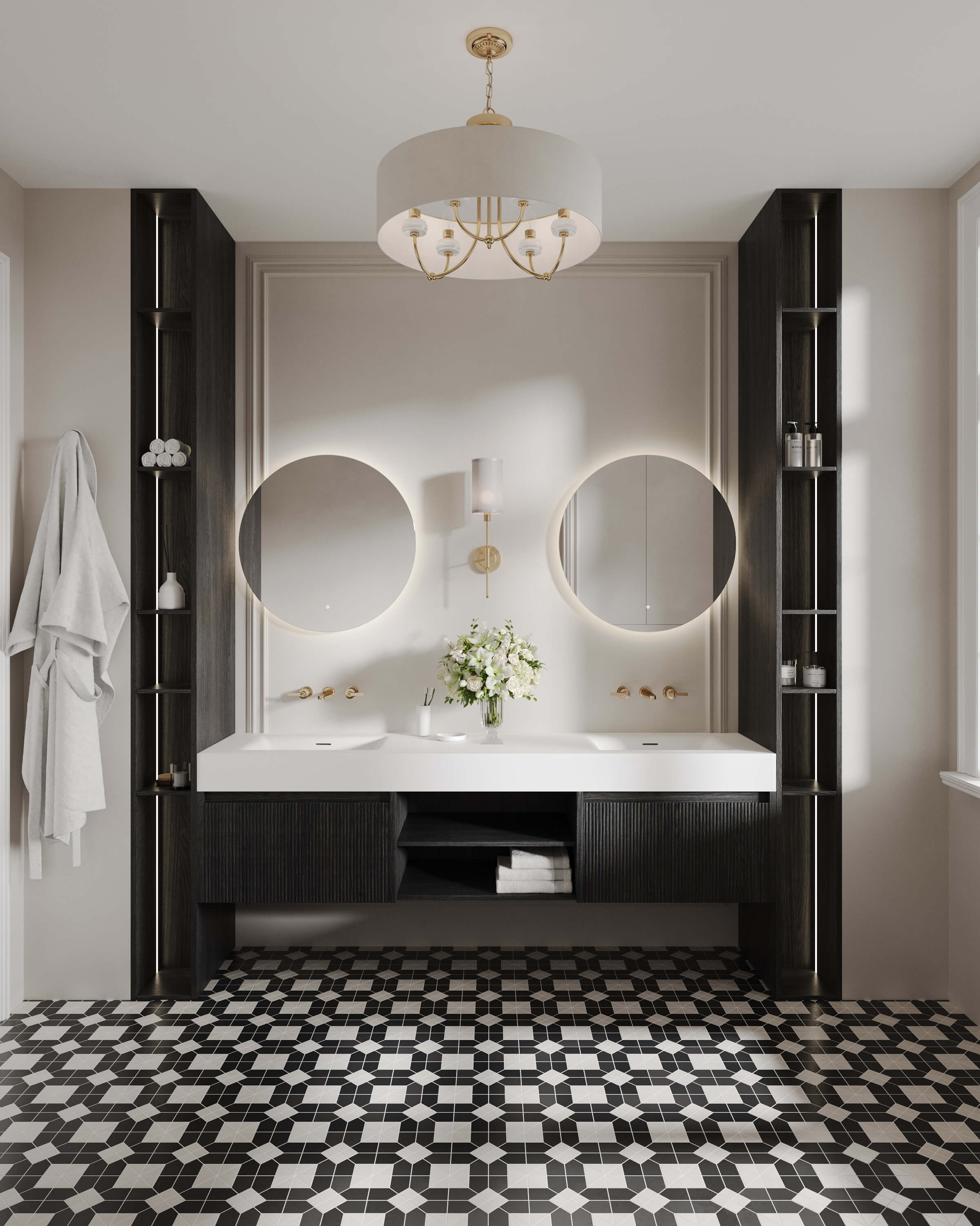 Парижский шик в монохромном интерьере